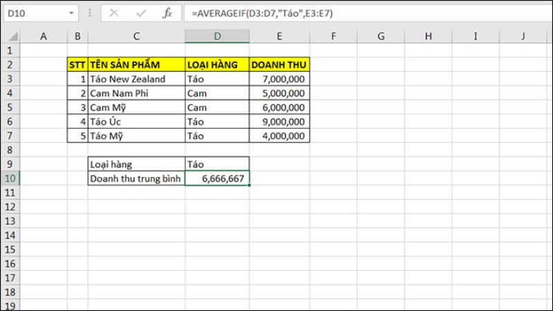 average-trong-excel-1