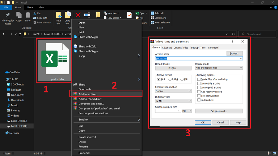 Hướng Dẫn Cách Nén File Excel Chi Tiết Kèm Ảnh Minh Họa