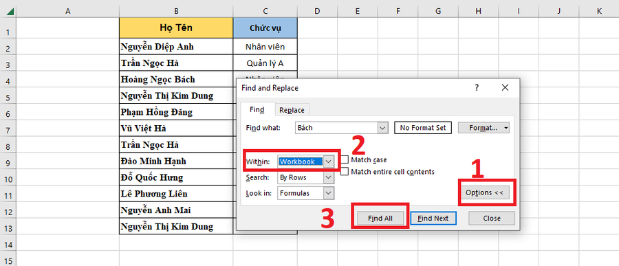 Các Cách Tìm Tên Trong Excel Và Lợi Ích Của Chúng