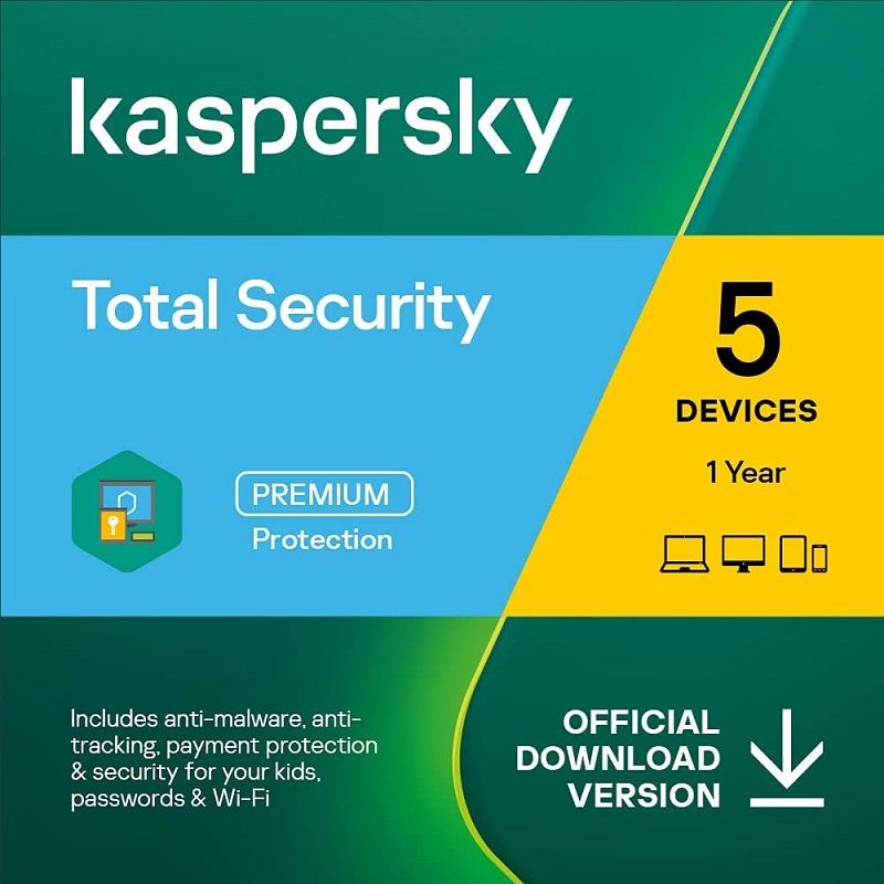 Phần mềm Kaspersky Total Security 1 năm